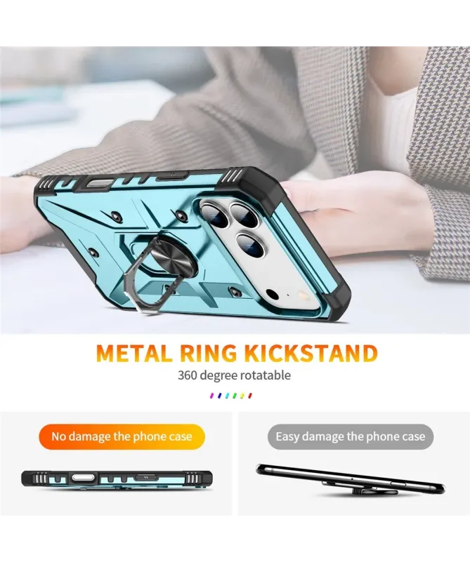 Coque iPhone 17 Pro Max avec anneau rotatif | Defender