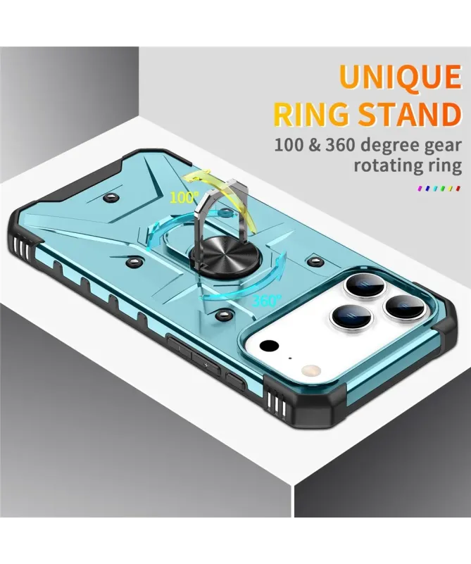 Coque iPhone 17 Pro Max avec anneau rotatif | Defender
