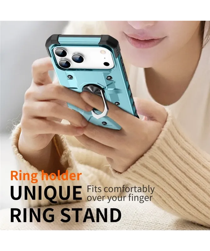 Coque iPhone 17 Pro Max avec anneau rotatif | Defender