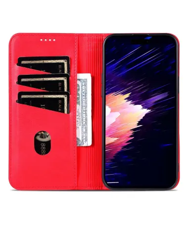 Étui à rabat AZNS pour iPhone 17 Pro Max Rouge - photo 15