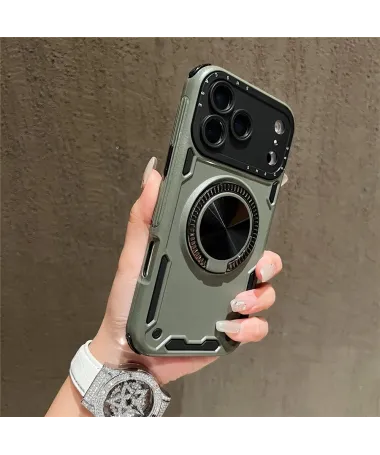 Coque iPhone 17 Pro Max Robuste avec Anneau Support