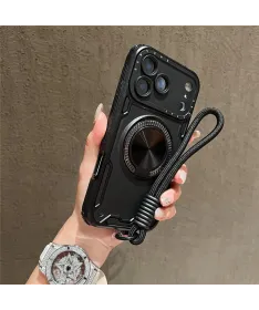 Coque iPhone 17 Pro Max avec Dragonne et Anneau Support