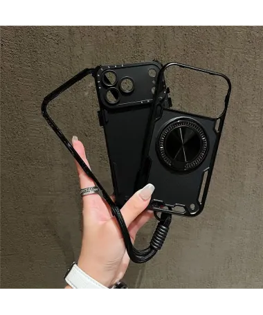 Coque iPhone 17 Pro Max avec Dragonne et Anneau Support