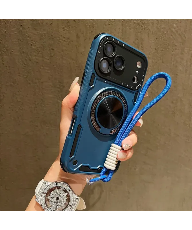 Coque iPhone 17 Pro Max avec Dragonne et Anneau Support