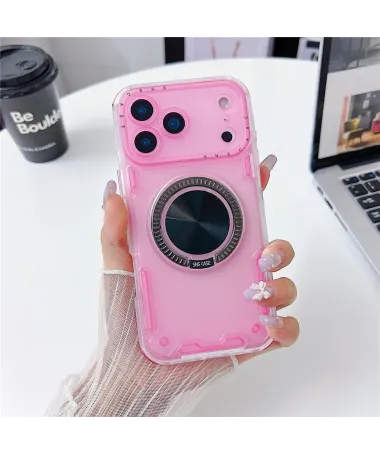 Coque iPhone 17 Pro Max Antichoc avec Anneau de Support