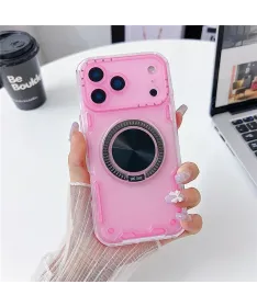 Coque iPhone 17 Pro Max Antichoc avec Anneau de Support