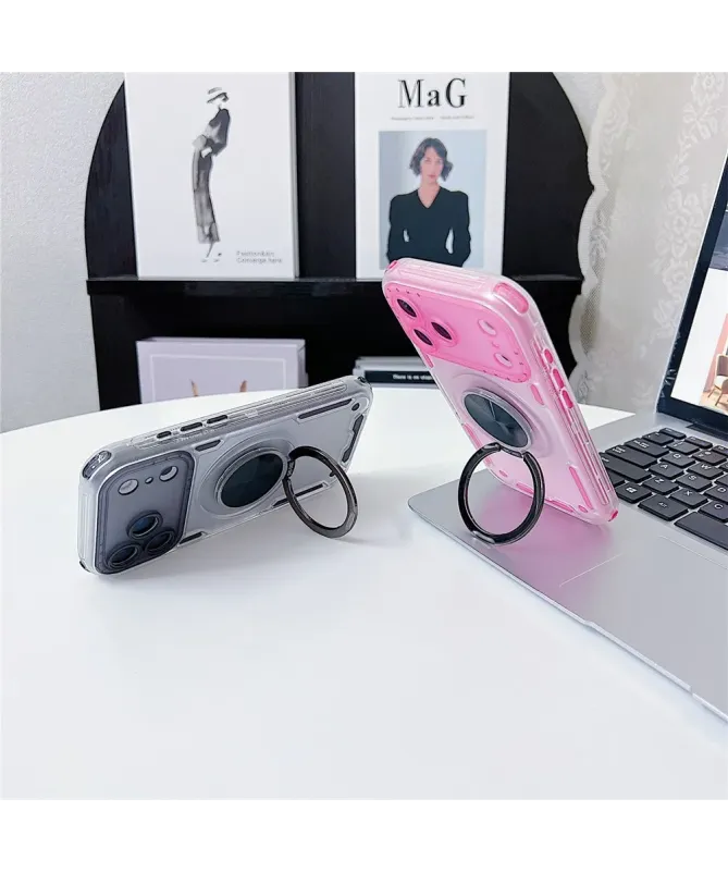 Coque iPhone 17 Pro Max Antichoc avec Anneau de Support