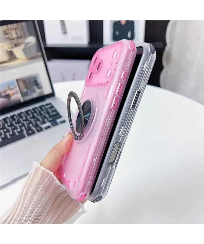 Coque iPhone 17 Pro Max Antichoc avec Anneau de Support