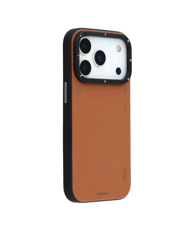 Coque iPhone 17 Pro Max Bicolore Effet Cuir MagSafe