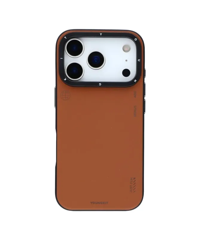 Coque iPhone 17 Pro Max Bicolore Effet Cuir MagSafe