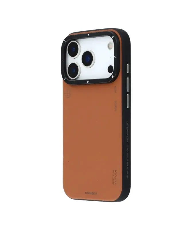 Coque iPhone 17 Pro Max Bicolore Effet Cuir MagSafe