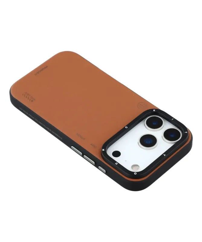 Coque iPhone 17 Pro Max Bicolore Effet Cuir MagSafe