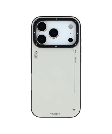 Coque iPhone 17 Pro Max Bicolore Effet Cuir MagSafe Argent - photo 7