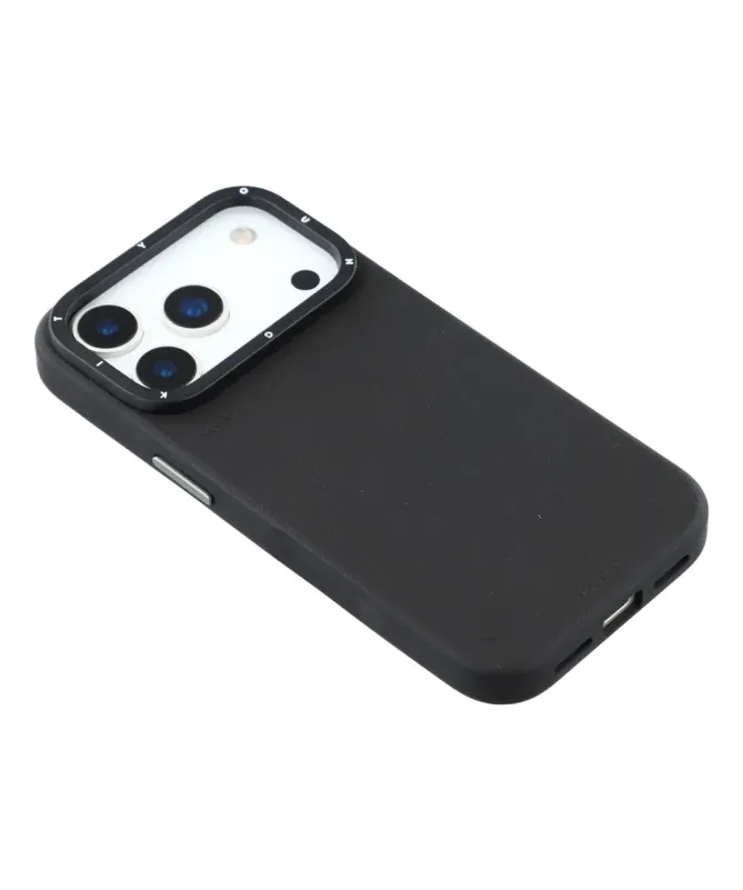 Coque iPhone 17 Pro Max Bicolore Effet Cuir MagSafe