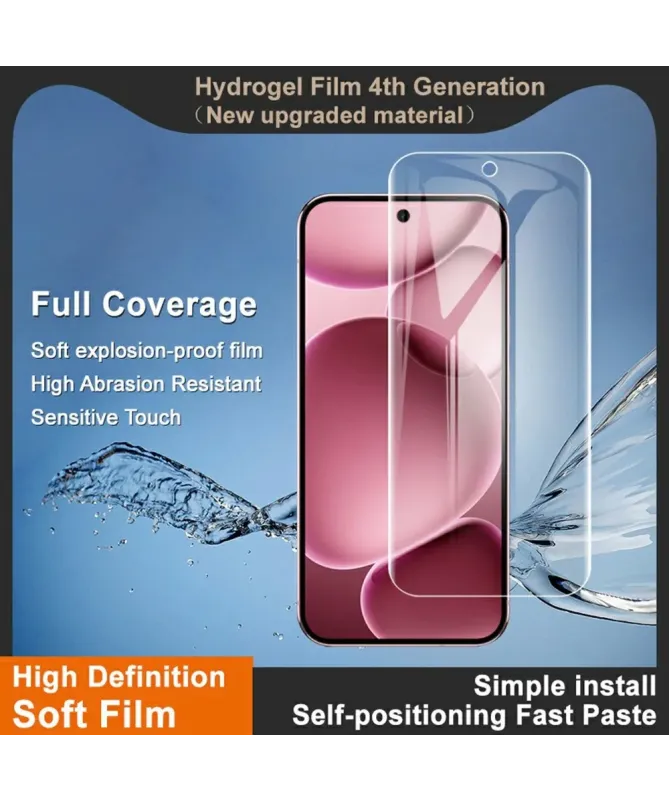 Protection d'écran Google Pixel 10 Pro XL en hydrogel (2 pièces)