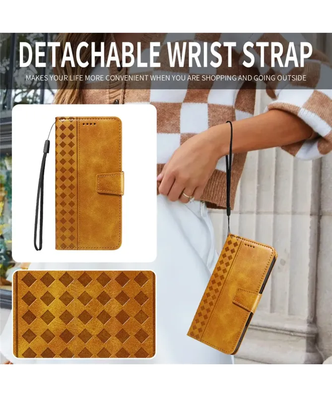 Housse Google Pixel 10 Pro XL Porte-Cartes à Motif Damier