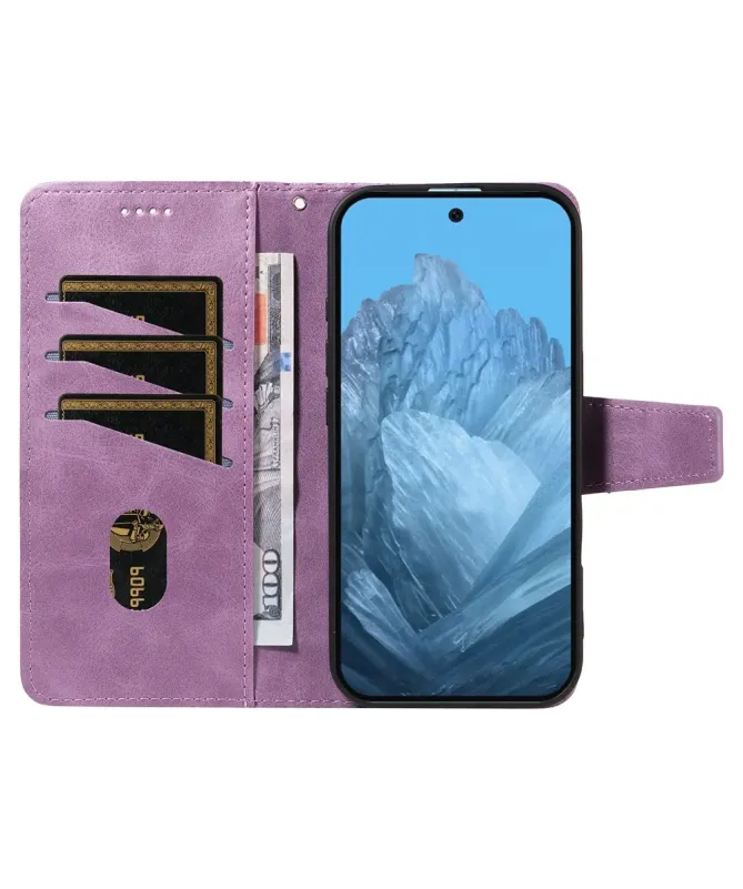 Housse Google Pixel 10 Pro XL Porte-Cartes à Motif Damier