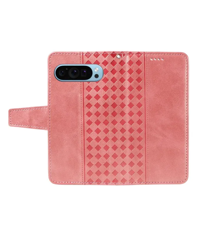 Housse Google Pixel 10 Pro XL Porte-Cartes à Motif Damier