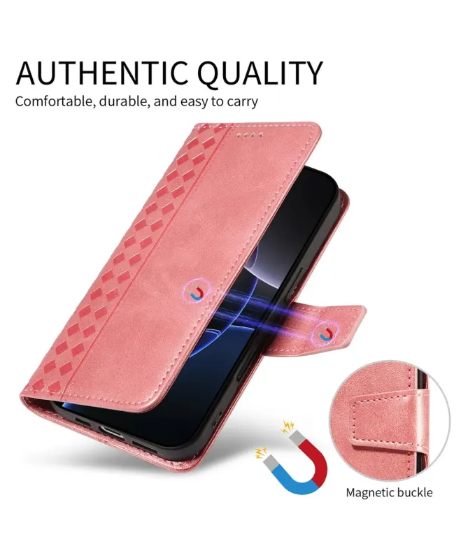 Housse Google Pixel 10 Pro XL Porte-Cartes à Motif Damier