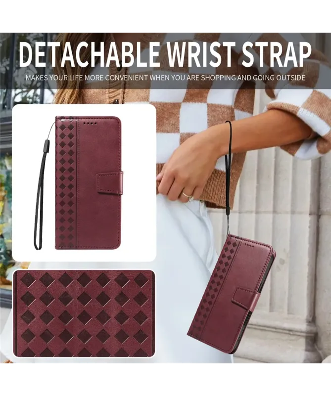 Housse Google Pixel 10 Pro XL Porte-Cartes à Motif Damier