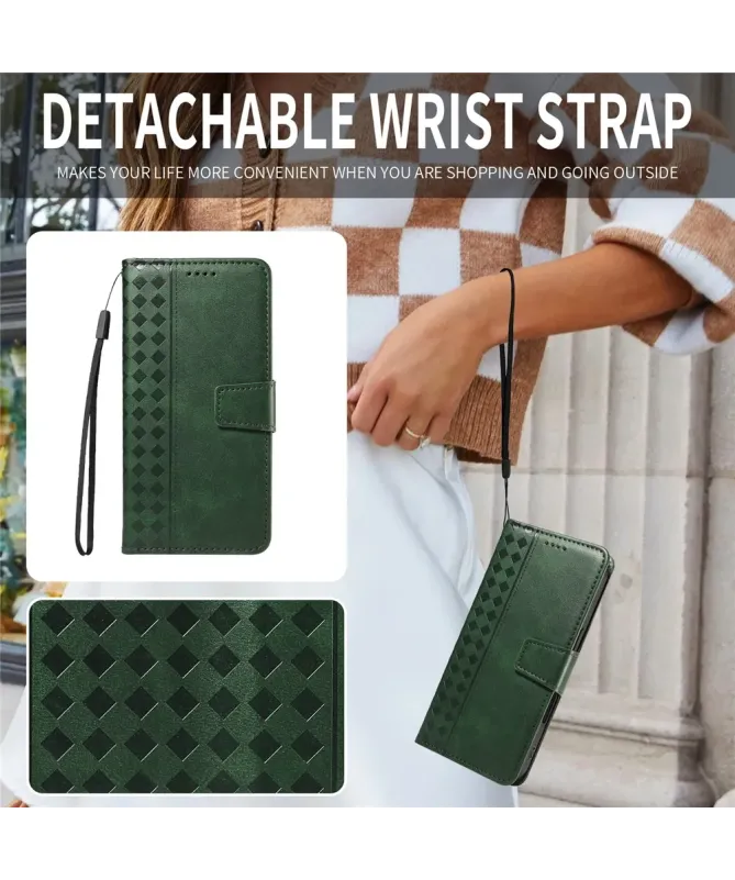 Housse Google Pixel 10 Pro XL Porte-Cartes à Motif Damier