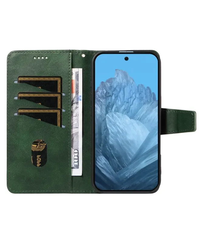 Housse Google Pixel 10 Pro XL Porte-Cartes à Motif Damier