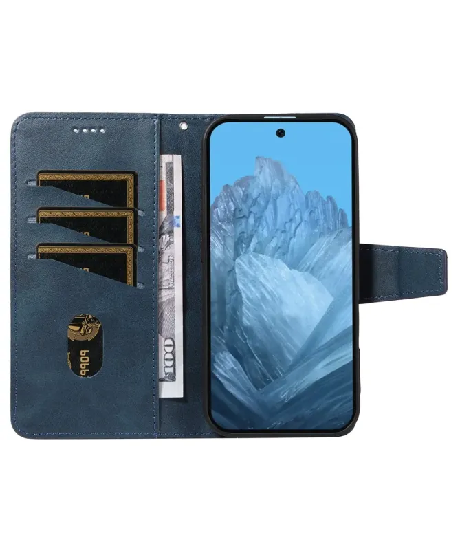 Housse Google Pixel 10 Pro XL Porte-Cartes à Motif Damier