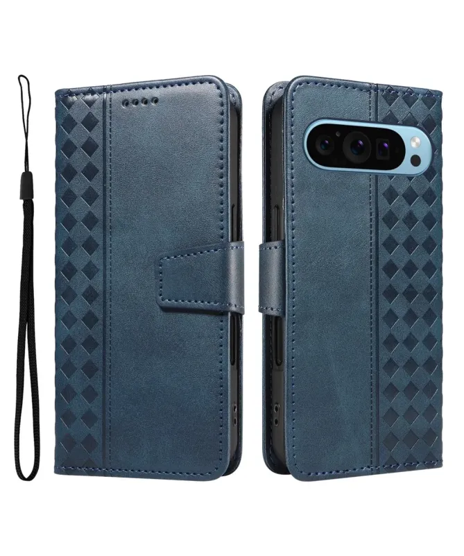 Housse Google Pixel 10 Pro XL Porte-Cartes à Motif Damier