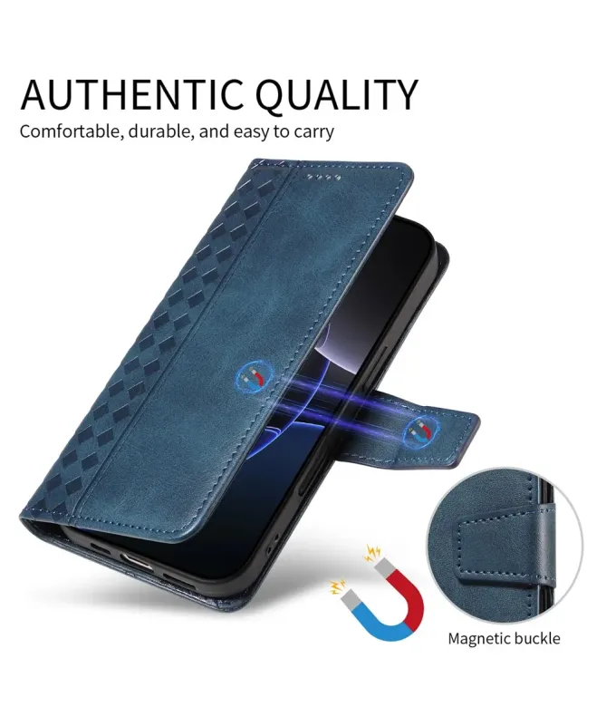 Housse Google Pixel 10 Pro XL Porte-Cartes à Motif Damier