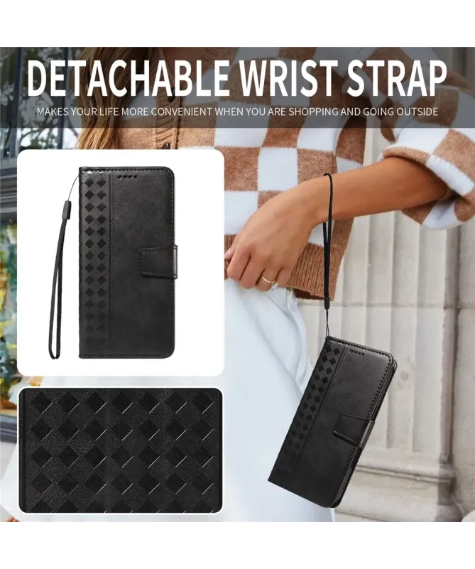 Housse Google Pixel 10 Pro XL Porte-Cartes à Motif Damier