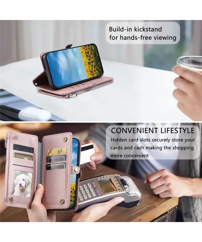 Housse Google Pixel 10 Pro XL Multi-Rangements à Zip