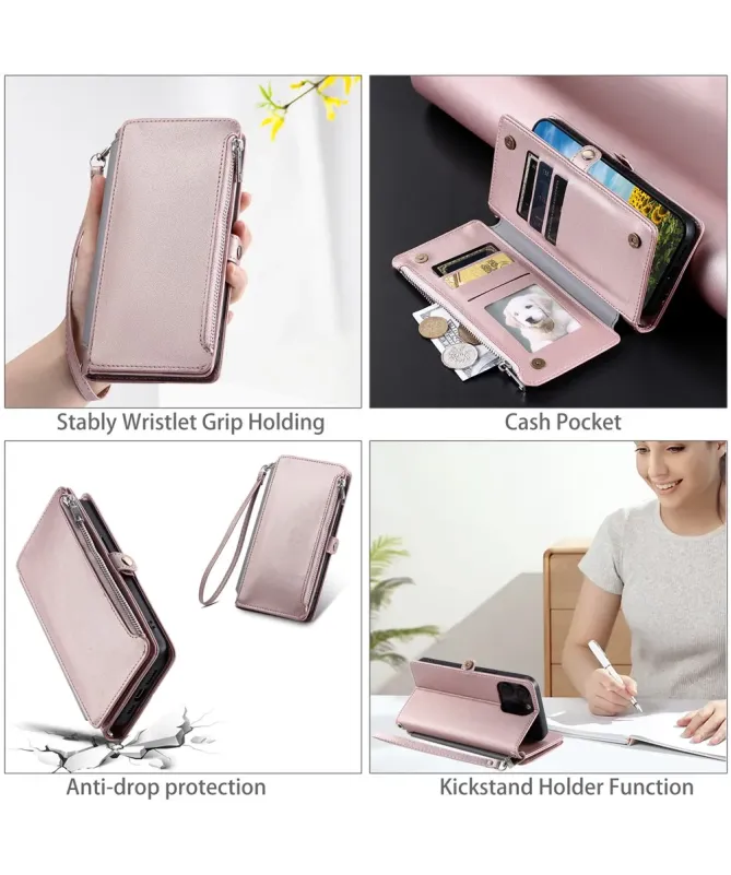 Housse Google Pixel 10 Pro XL Multi-Rangements à Zip