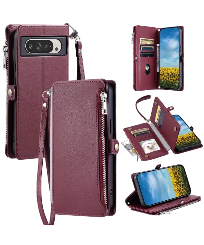 Housse Google Pixel 10 Pro XL Multi-Rangements à Zip