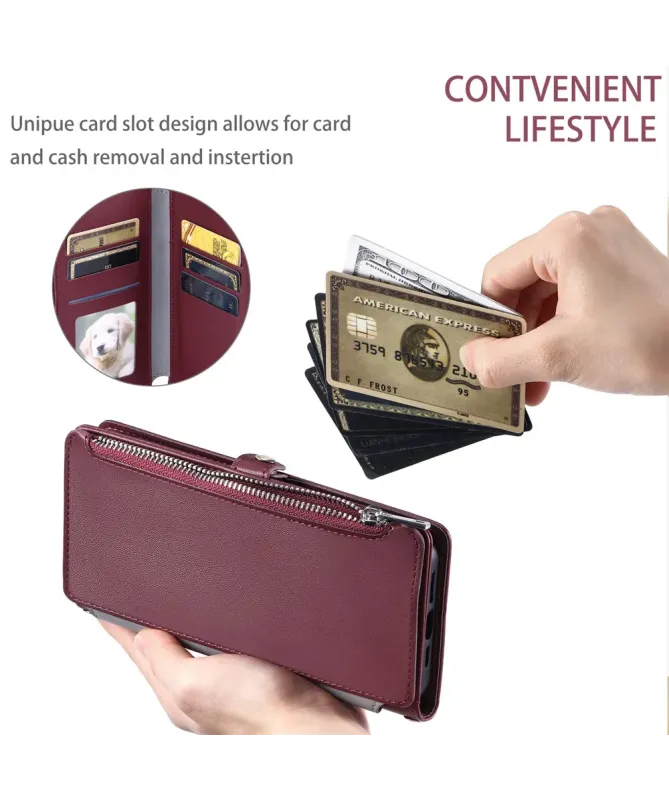 Housse Google Pixel 10 Pro XL Multi-Rangements à Zip