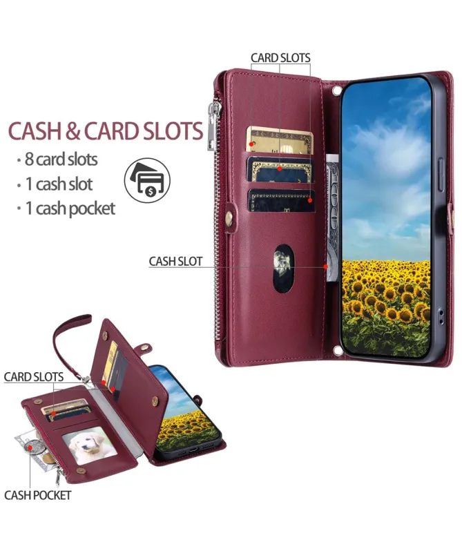 Housse Google Pixel 10 Pro XL Multi-Rangements à Zip