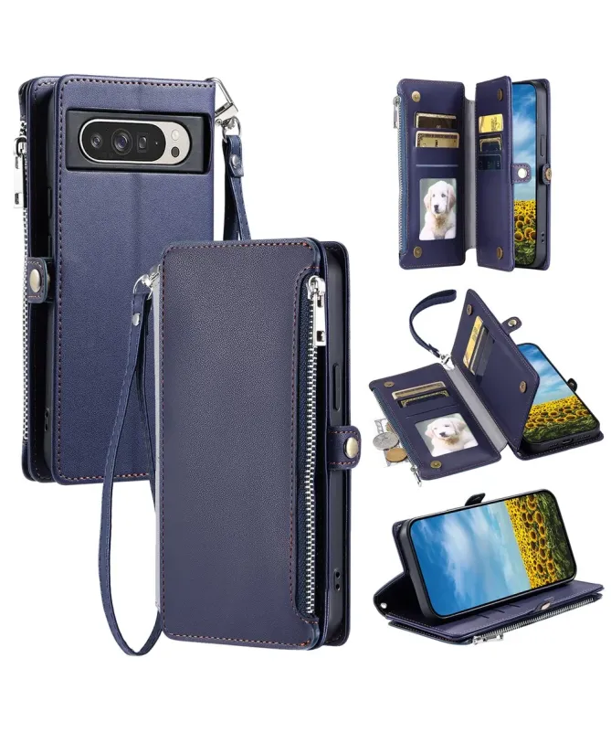 Housse Google Pixel 10 Pro XL Multi-Rangements à Zip