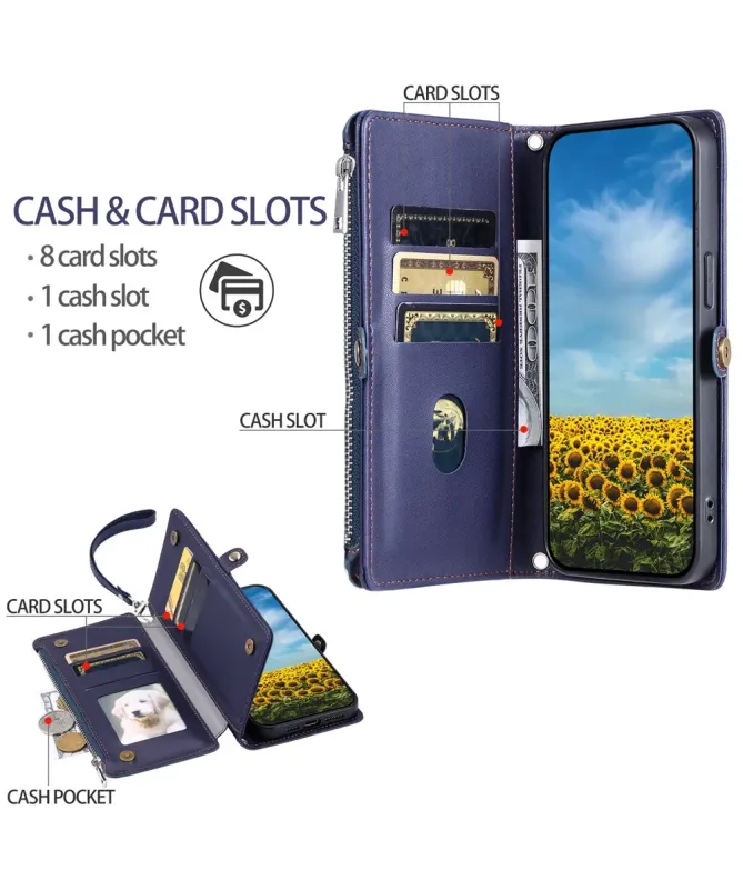 Housse Google Pixel 10 Pro XL Multi-Rangements à Zip