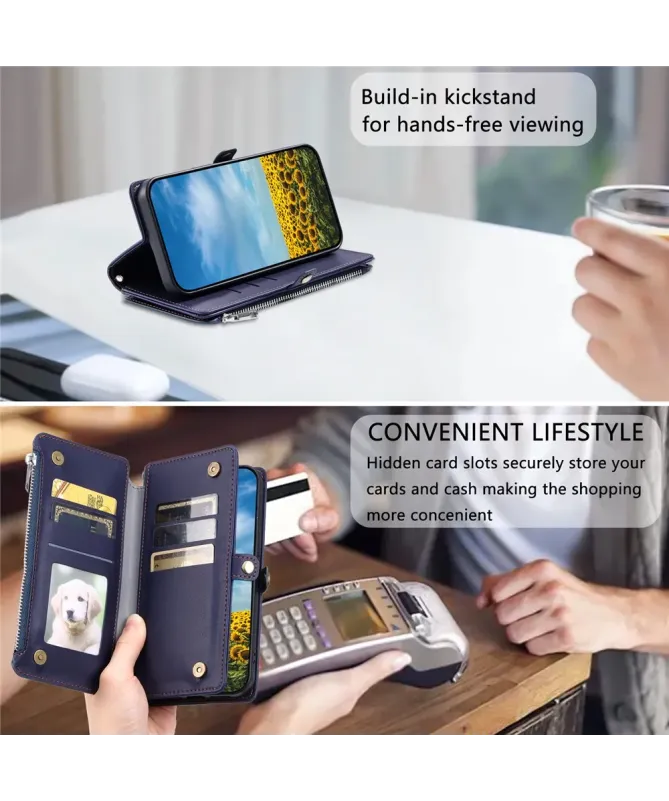 Housse Google Pixel 10 Pro XL Multi-Rangements à Zip