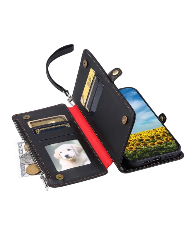 Housse Google Pixel 10 Pro XL Multi-Rangements à Zip