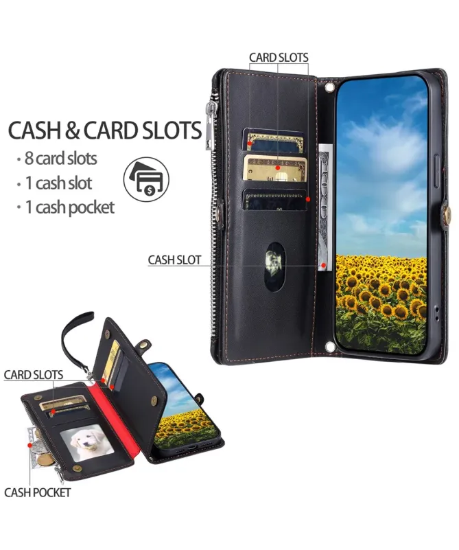 Housse Google Pixel 10 Pro XL Multi-Rangements à Zip