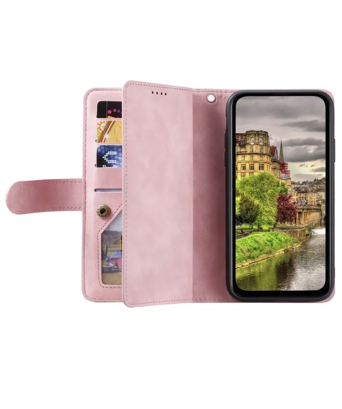 Housse Google Pixel 10 Pro XL Portefeuille à Poche Zippée