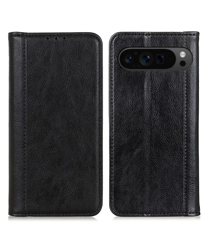 Housse Google Pixel 10 Pro XL Portefeuille en Cuir Fendu