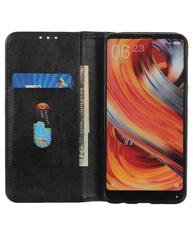 Housse Google Pixel 10 Pro XL Portefeuille en Cuir Fendu