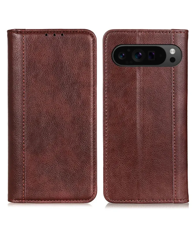 Housse Google Pixel 10 Pro XL Portefeuille en Cuir Fendu