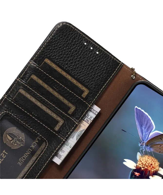 Housse Google Pixel 10 Pro XL en Cuir Véritable Anti-RFID