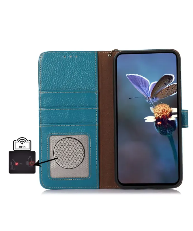 Housse Google Pixel 10 Pro XL en Cuir Véritable Anti-RFID