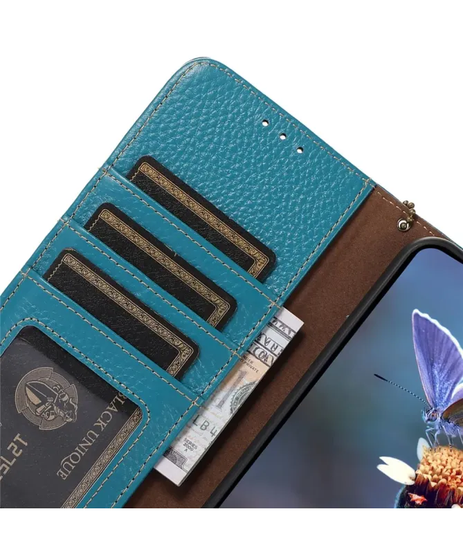 Housse Google Pixel 10 Pro XL en Cuir Véritable Anti-RFID