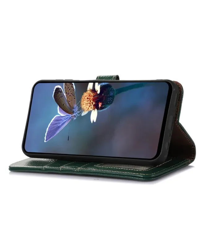 Housse Google Pixel 10 Pro XL en Cuir Véritable Anti-RFID