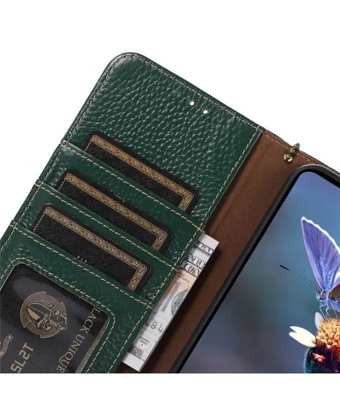 Housse Google Pixel 10 Pro XL en Cuir Véritable Anti-RFID