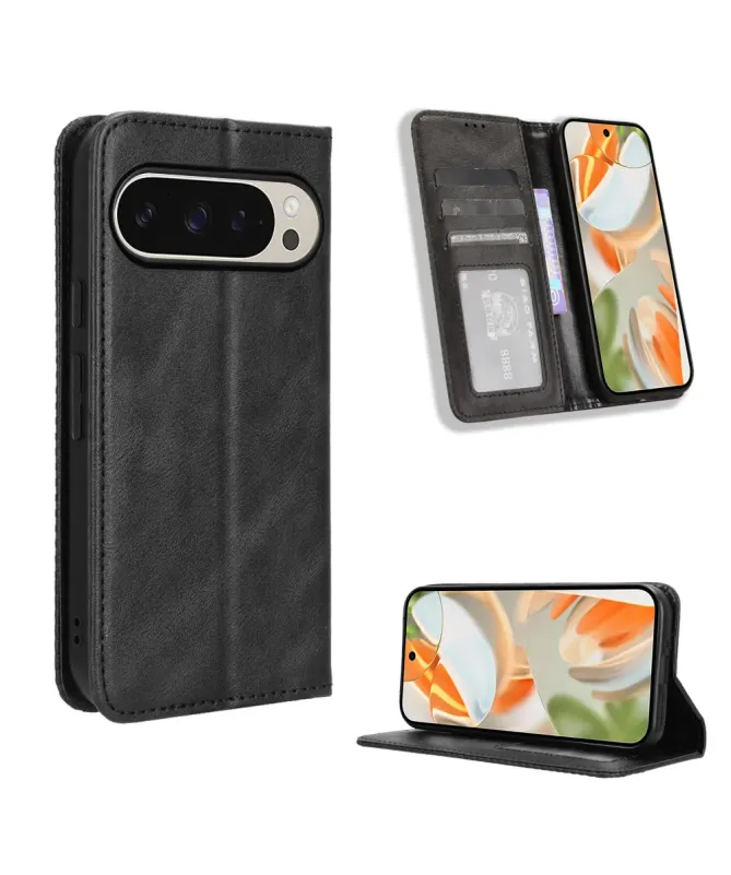 Étui Google Pixel 10 Pro XL Le Cirénius Style Cuir Noir - photo 3